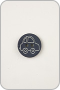 Navy Car Button