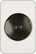 Plymouth Black Horn Round Button