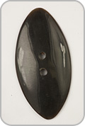 Plymouth Black Horn Oval Button
