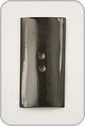 Plymouth Black Horn Rectangle Button