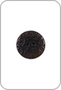 Large Brown Ornate Corozo Button