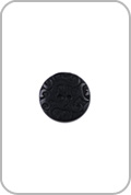 Small Black Ornate Corozo Button